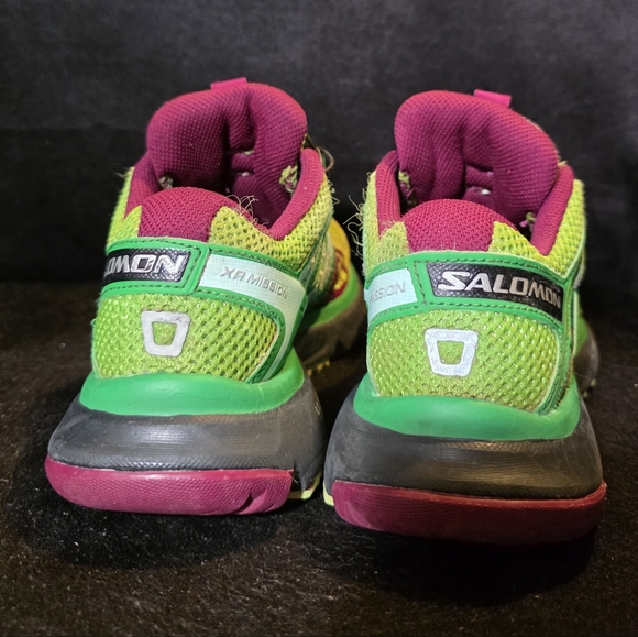 Salomon Women's Lime and Magenta Size 5 - Picture 6 of 9